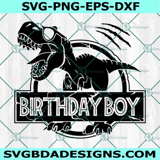 Dinosaur Birthday Boy Svg, Kids Dinosaur Birthday Svg, T-rex  Boy Svg, Birthday Saurus Svg , Digital Download