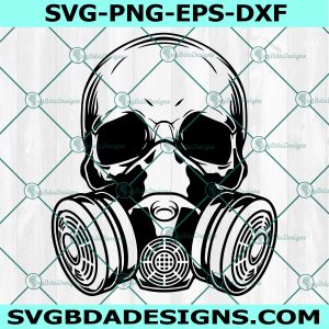 Gas Mask Skull SVG, Toxic SVG, Gothic Svg