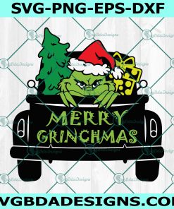 Grinch Christmas Truck Svg, Tree svg, Grinch Fingers Christmas SVG