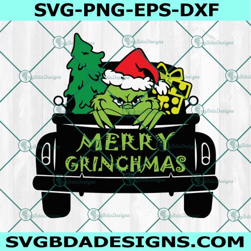 Grinch Christmas Truck Svg, Tree svg, Grinch Fingers Christmas SVG, Grinch Svg,merry christmas svg, Digital Download