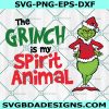 Grinch Is my Spirit Animal  svg, Grinch face svg, yellow eyes svg, grinch Christmas SVG, Merry Christmas svg, Digital Download