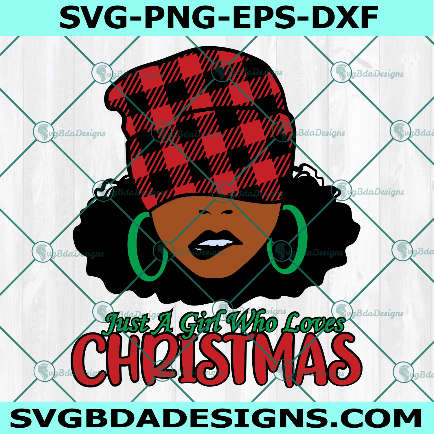 Just A Girl Who Loves Christmas Svg, Merry Chritmas Svg, Christmas Black Woman Svg, African American Christmas Svg, Chrisrmas Afro girl Svg , Digital Download