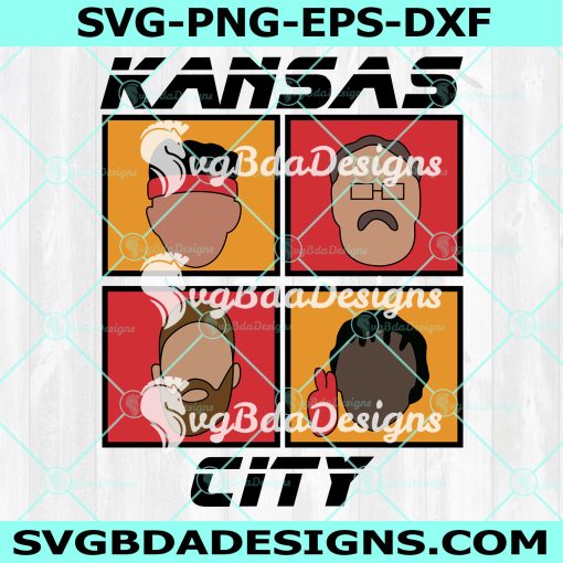 Kansas City Svg, Dad Bod Tee Chiefs 4 Square SVG Kansas City Chiefs SVG , Digital Download