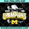 Michigan Big Ten Championship Svg, Michigan Wolverines Svg, Sport Football Svg, Digital Download
