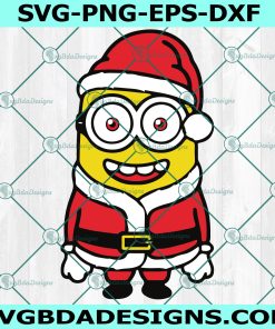 Minion Christmas Svg, Minion Svg, Cartoon Character Svg