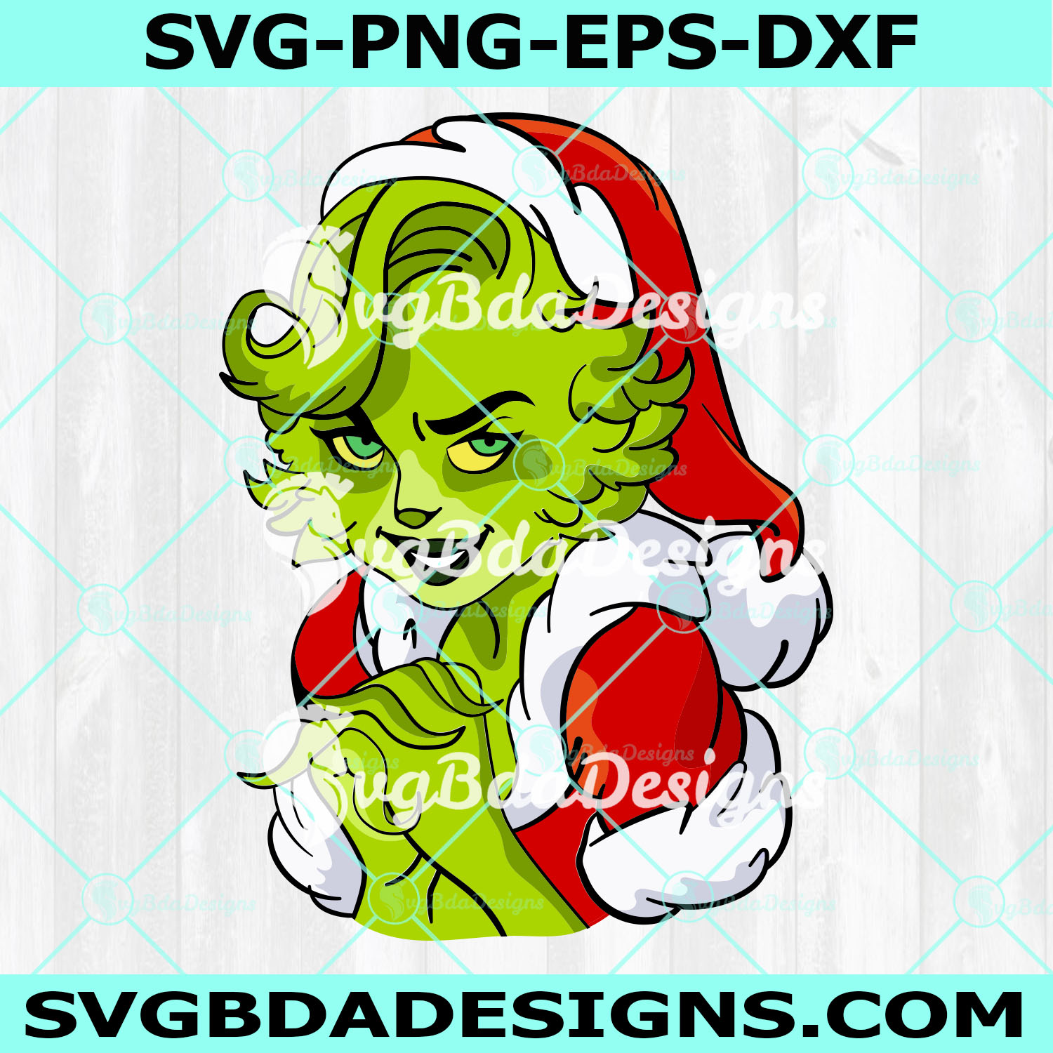 Ms Grinch Santa Svg, Merry Christmas Svg, Merry Grinchmas SVG, Ms Grinch Svg, Digital Download