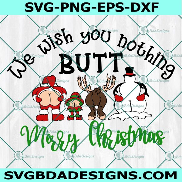 Nothing Butt Merry Christmas SVG, Toilet Paper Svg, Christmas Toilet Paper SVG, Digital Download