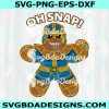 Thanos Christmas Gingerbread Oh Snap Svg, Marvel Avengers Svg, Gingerbread Oh Snap Svg ,Christmas svg, Digital Download