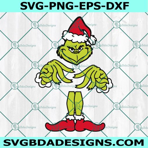 The Grinch Head Hands and Feet Svg, The grinch Svg, Grinch Head svg, Grinch Hands Svg, Grinch Feet Svg, Christmas Svg, Digital Download