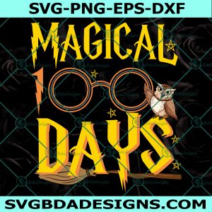 100 Magical Days Harry Potter Teacher SVG 100th Day Of School SVG, Harry Potter Svg, Digital Download
