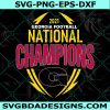 2021 Georgia Football National Champions SVG PNG EPS DXF, Sport Logo Svg, NCCA Sport Svg, Digital Download