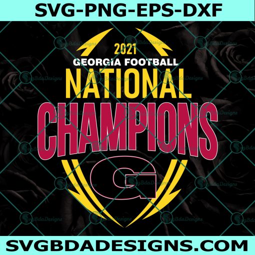 2021 Georgia Football National Champions SVG PNG EPS DXF, Sport Logo Svg, NCCA Sport Svg, Digital Download