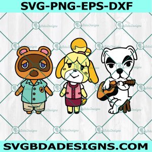 Animal Crossing Squad SVG, Tom Nook svg, Isabelle svg, KK Slider svg, Instant Download