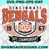 Cincinnati Bengals AFC Championship Svg, Cincinnati Bengals svg, Bengals Svg , Bengals Vintage Svg, NFL svg, Instant Download
