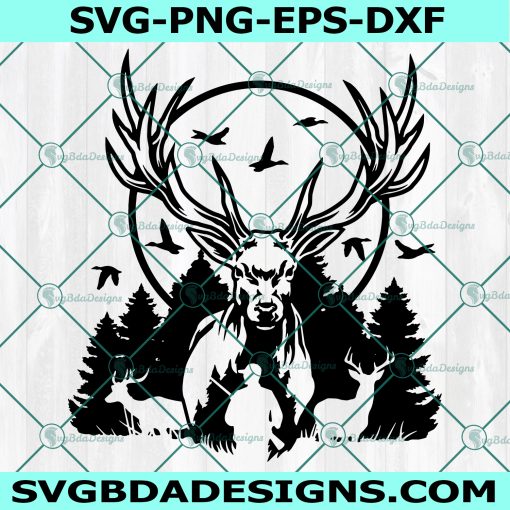 Deer Hunter Svg, Deer Antler Svg,Deer Hunting SVg, Outdoor Hunting svg, Hunter Svg, Digital Downloa