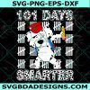 Dog 101 Days Smarter Svg, 101 Days Of School Dalmatian Dog Svg,100 Days Smarter Svg, 100 Days Of School Svg, Digital Download