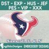 Houston Texans Machine Embroidery Design, 4 Sizes Embroidery Machine Designs, NFL Embroidery, Football Embroidery Design Instant Download