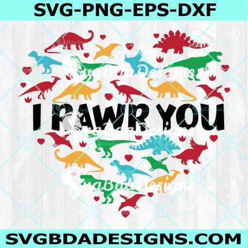 I Rawr You Svg, Valentine Dinosaur Svg, Valentine’s Day Svg, Boy Valentines Shirt, Kids Valentines Day Svg, Digital Download