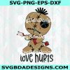 Love Hurts Voodoo Doll Svg, Anti Valentine Voodoo Doll Svg, Voodoo Doll svg, Anti Valentine svg, Love Hurts SVG, Digital Download