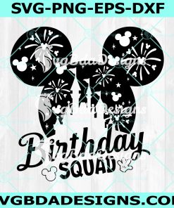 MIckey Birthday Squad Svg, Disneyland Birthday Svg, Mickey Mouse Birthday SVG, Mickey outline Svg, Digital Download