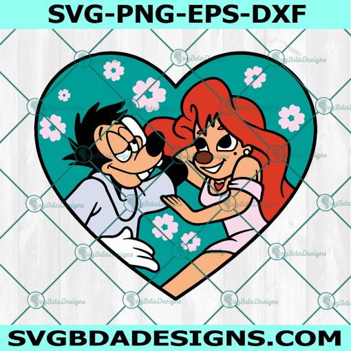 Max and Roxanne SVG, Goofy Movie SVG, Roxanne svg, Goofy Movie Max svg, Valentine's Day Svg, Instant Download