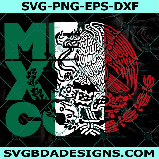 Mexico SVG, Mexico Coat of Arms SVG, Eagle svg, Mexico Flag Svg, Mexican Seal Svg, Digital Download