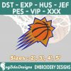 Phoenix Suns Machine Embroidery Design, 4 Sizes Embroidery Machine Designs, NBA Embroidery, Basketball Embroidery Design, Instant Download