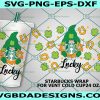 St Patricks Day Gnome Starbucks Cup Svg, Shamrock Gnome Svg, St Patrick’s Day Pattern Decal Full Wrap Starbucks svg, Digital Download