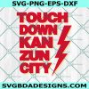 Touchdown Kan Zuh City SVG, Mahomes svg, Chiefs svg, Red Kingdom-Super Bowl Svg, American Football svg, Instant Download