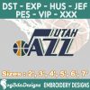 Utah Jazz Machine Embroidery Design, 6 Sizes Embroidery Machine Designs, NBA Embroidery, Basketball Embroidery Design, Instant Download