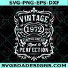 50th Birthday Svg, Vintage 1972 Svg, 1972 Aged to perfection Svg, Aged to Perfection Svg, 50th Birthday Gift Idea svg, Digital Download
