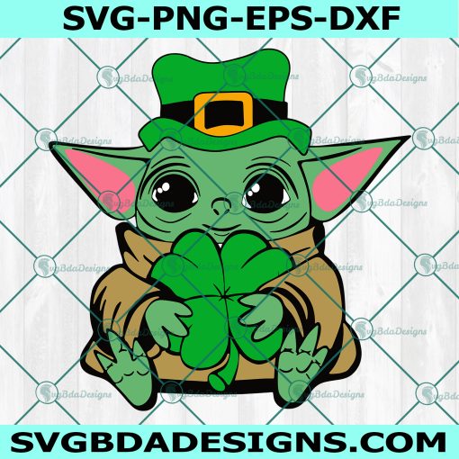 Baby Yoda St. Patrick's Day Svg, St Patrick’s Day Svg, Shamrock Svg, Teacher Svg, Instant Download