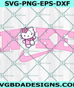 Hello Kitty Nike Logo Svg, Hello Kitty Svg, NIke Logo Svg, Brand Logo Svg, Instant Download