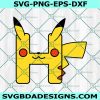 Letter Pikachu svg, Pokemon Letter svg, Pokemon svg, Pikachu letter H svg, Pikachu H svg, Alphabet Font Letter Svg, Instant Download