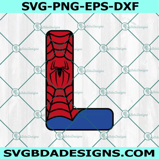 Spiderman letter L Svg, Spider man svg, Spiderman Letter svg, Letter L svg, Spider Letter svg, Spiderman svg, Instant Download
