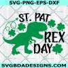 St. Pat-Rex Day, St. Patrick's Day svg, Boys Funny St. Patrick's Day svg, Dinosaur St. Patrick's Day svg, Instant Download