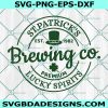 St. Patrick's Brewing Co. Lucky Spirits Svg, Funny St. Patrick's Day svg, St. Patrick's SVG, Happy St. Patrick's Day Svg, Shamrock svg, Instant Download