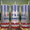 20oz Skinny Tumbler Let's Go Brandon USA Flag PNG Sublimation Designs, Funny Anti Biden Meme Tumbler Template Design Png, Instant Download
