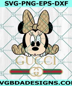 Baby Minnie Gucci Svg, Baby Minnie Mouse Svg, Disney Gucci Svg