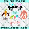 Bundle Mouse Head Easter Svg, Disney Mouse Head Svg, Carrot Svg, Easter Egg SVG, Easter Bunny Svg, File For Cricut, File For Silhouette, Instant Download