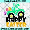 Easter Monster Truck Svg, Happy Easter Cut Svg, Easter Eggs Truck Svg, Easter Bunny Svg, File For Cricut, File For Silhouette, Instant Download