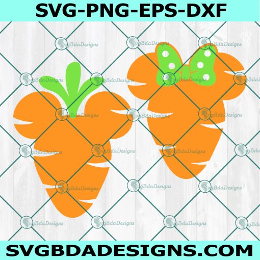 Mouse Head Easter Carrots Svg, Disney Easter Day SVG, Disney Easter Party SVG, File For Cricut, File For Silhouette , Instant Download