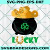 Mouse Pot of gold Svg, Mickey Mouse Patrick's Day Svg, 2022 St Patrick's Day Svg, Lucky Svg, File For Cricut, File For Silhouette, Instant Download