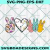 Peace Love Peeps SVG, Cute Bunny Svg, Easter Bunny Svg, Happy Easter Day SVG PNG EPS DXF, File For Cricut, File For Silhouette, Instant Download