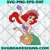 Ariel Easter svg, Ariel svg, Easter svg, The Little Mermaid svg, Ariel Princess  Svg, File For Cricut, File For Silhouette, Instant Download