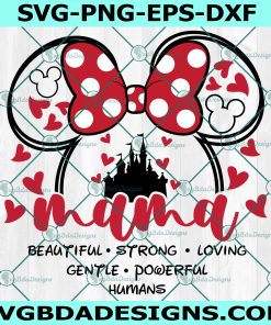 Disney Head Mama Svg, Minnie Mouse Head Mama Svg, Mother's Day Svg, Best Mom Svg, Favorite Mom Svg, Disney Mom Svg, File For Cricut, File For Silhouette, Instant Download