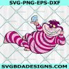 Eggs Easter Cheshire Cat  Svg, Easter Day svg, Alice In Wonderland Svg, File For Cricut, File For Silhouette, Instant Download