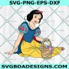 Snow White Basket Easter svg, Easter  Day svg, Snow White Princess SVG, Snow white Svg, File For Cricut, File For Silhouette, Instant Download