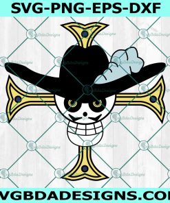 Dracule Mihawk SVG, One Piece Logo SVG, Anime One Piece SVG, Japanese Anime Series SVG, File For Cricut, File For Silhouette, Instant Download