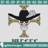 Dracule Mihawk Embroidery Design, One Piece Embroidery Machine Designs, Dracule Mihawk Embroidery, Machine Embroidery Design